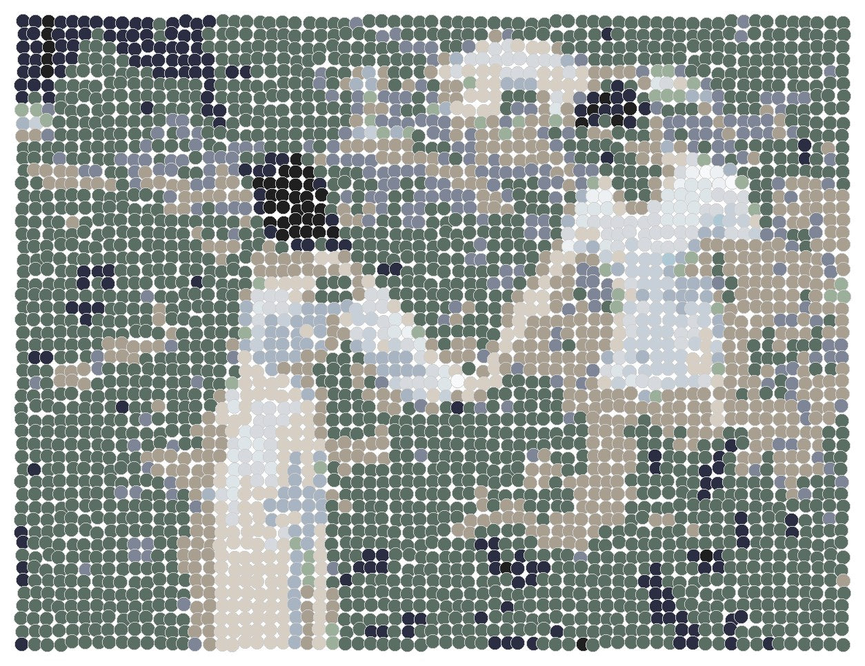 Overlapped Circles Pixxeleate family keepsake example