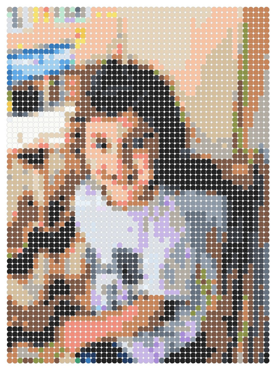 Packed Circles Pixxeleate home memory example